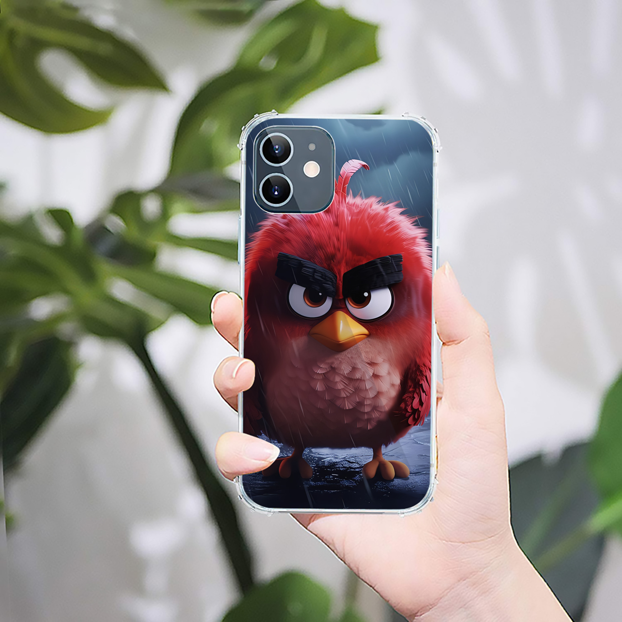 （画像用） Angry Birds アングリーバード 【iPhone 12シリーズ対応】透明スマホケース（クリアソフトケース）